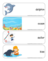 Giant word flashcards-Dolphins-1