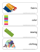 Giant word flashcards-Fabric-1