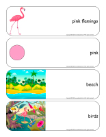 Giant word flashcards-Flamingoes-1