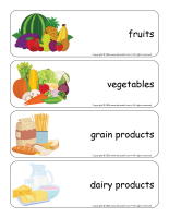 Giant word flashcards-Food groups-1