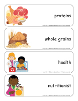 Giant word flashcards-Food groups-2