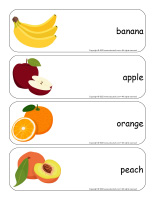 Giant word flashcards-Fruit-1