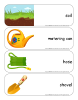 Giant word flashcards-Garden-1