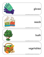 Giant word flashcards-Garden-2