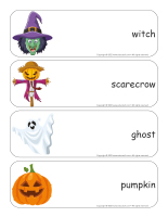 Giant word flashcards-Halloween 2022-2