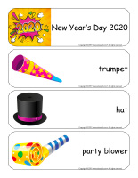 Giant-word flashcards-Happy New Year 2020-1