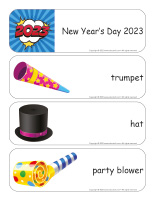 Giant word flashcards-Happy New Year 2023-1