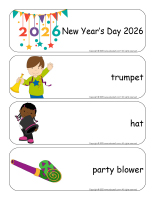 Giant word flashcards-Happy New Year-2026-1