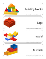 Giant word flashcards-Lego blocks-1