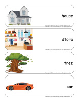 Giant word flashcards-My neighbourhood-1