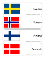 Giant word flashcards-Nordic countries-1