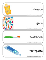 Giant word flashcards-Personal hygiene-3