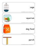 Giant word flashcards-Pet shop-1