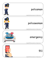 Giant word flashcards-Police-1