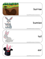 Giant word flashcards-Rabbits-1