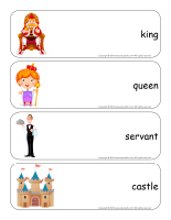 Giant word flashcards-Royalty