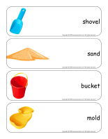 Giant word flashcards-Sandcastles-1