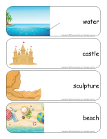 Giant word flashcards-Sandcastles-2