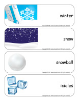 Giant word flashcards-Snow castles-1