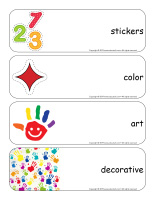 Giant word flashcards-Stickers-1