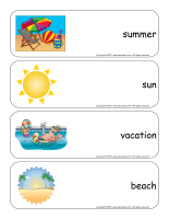 Giant word flashcards-Summer-1