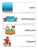 Giant word flashcards-Swimming-1