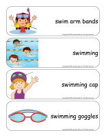 Giant word flashcards-Swimming-2