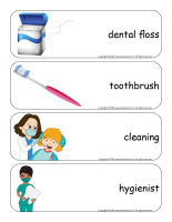 Giant word flashcards-The dentist-3