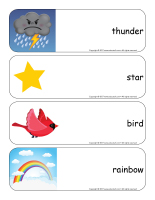 Giant word flashcards-The sky-2