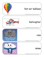 Giant word flashcards-The sky-3