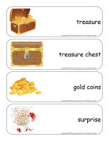 Giant word flashcards-Treasure-1