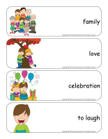 Giant word flashcards-Universal Children’s Day-2