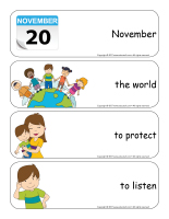 Giant word flashcards-Universal Children’s Day-3