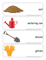 Giant word flashcards-Vegetable garden-1