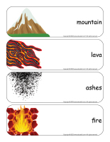 Giant word flashcards-Volcanoes-1