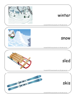 Giant word flashcards-Winter-1 Giant word flashcards-Winter-1