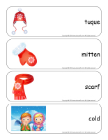 Giant word flashcards-Winter-2