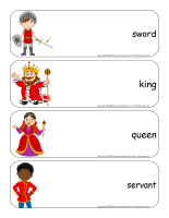 Giant word flashcards-knights and princesses-3