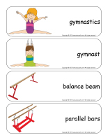 Giants word flashcards-Gymnastics-2