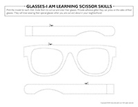 Glasses-I am learning scissor skills