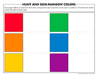 Hunt and seek-Rainbow-colors