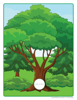 I'm learning to count-With forest leaves