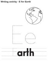 Writing-activities-E-for-Earth Writing-activities-E-for-Earth