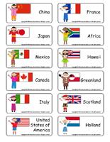 Word flashcards - Children-around-the-world