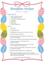 Creative recipe Easter eggs