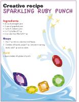 Creative recipe - Sparkling ruby punch Creative recipe - Sparkling ruby punch