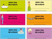 Gift certificates - Mothers Day Gift certificates - Mothers Day