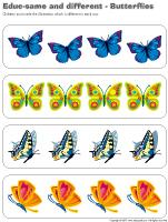 Educ-same and different - Butterflies