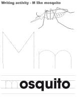 Writing activities - M like mosquito