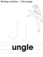 Writing-activities - J like jungle